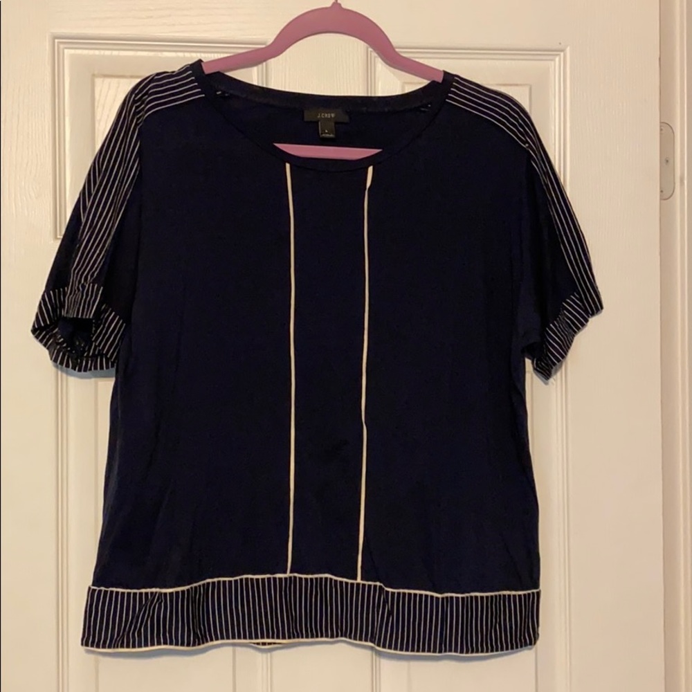 Navy J Crew Top